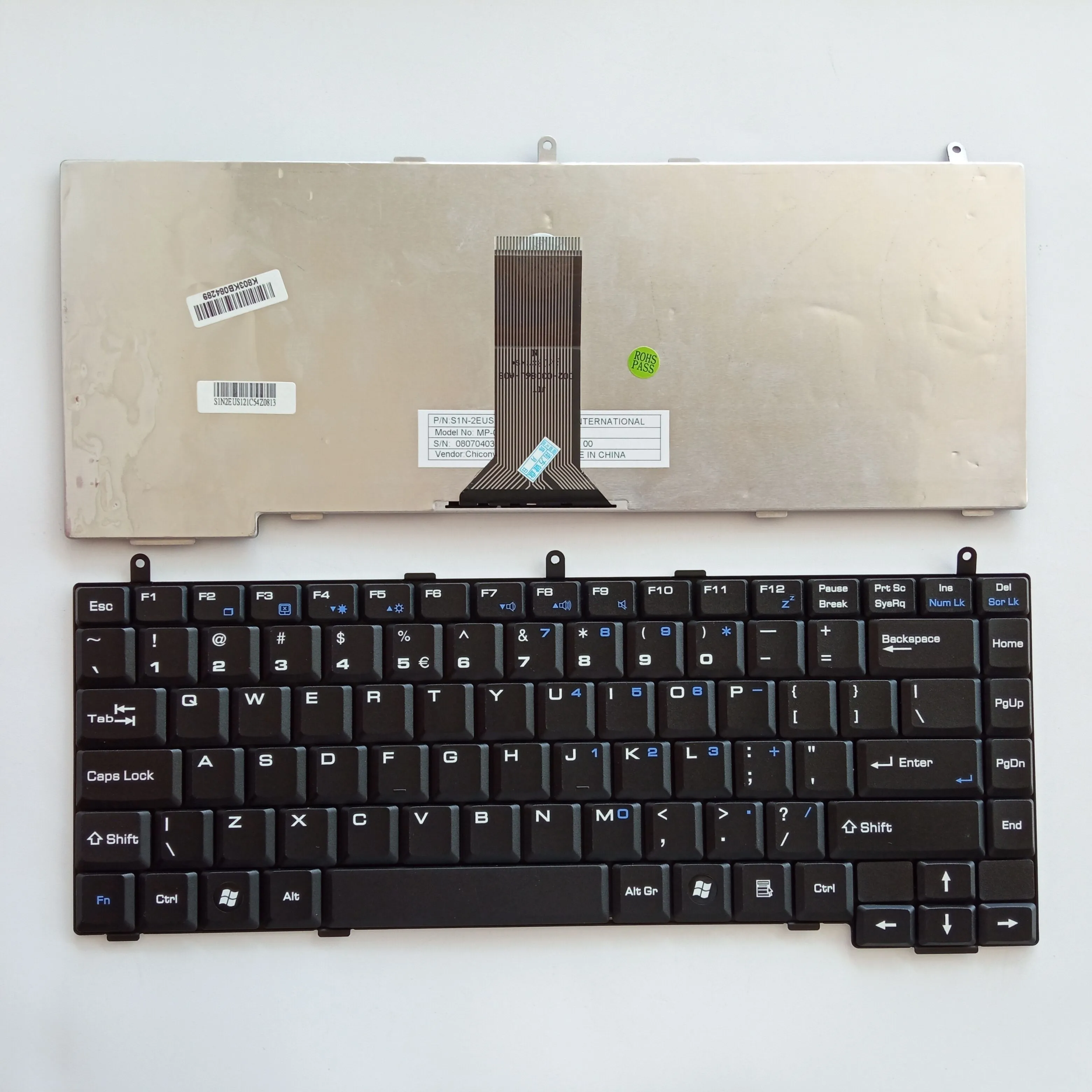 Picture of Laptop US keyboard forNew Replacement Keyboard Laptop For MSI VR330/S420 BLACK US US Layout